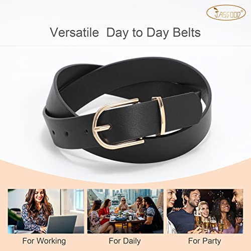 Vintage-inspired 3-Pack Women's PU Leather Belts
