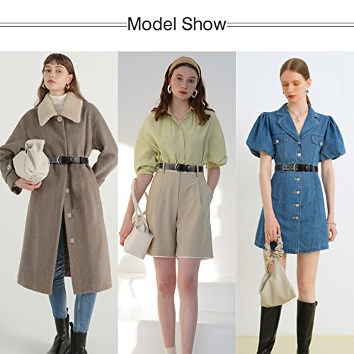 Vintage Women's Leather Pin Buckle Belt