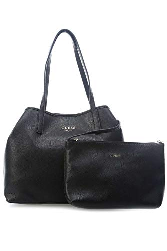 Black GUESS Vikky Tote Bag, Vintage Style