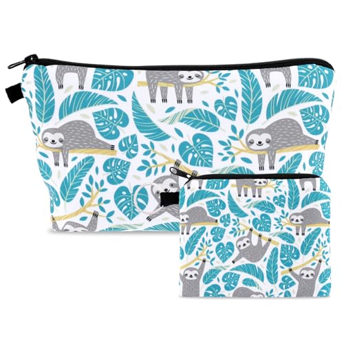 Vintage Sloth Cosmetic Pouch and Coin Purse