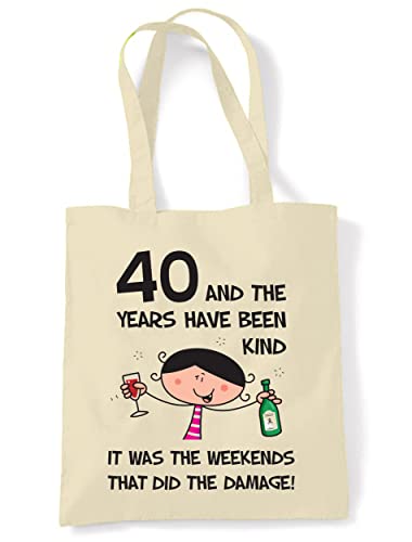 Retro Vintage 40th Birthday Tote Bag