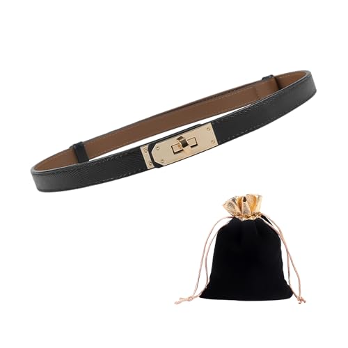Stylish Vintage Women's Adjustable Thin Belt with Storage Bag