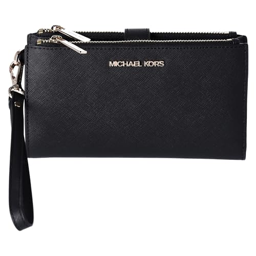 Vintage Michael Kors Black Leather Double Zip Purse