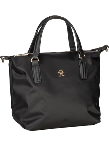 Tommy Hilfiger Black Poppy TH Small Tote