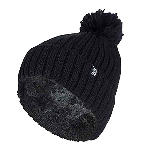 Retro Ladies Thermal Pom Pom Bobble Hat