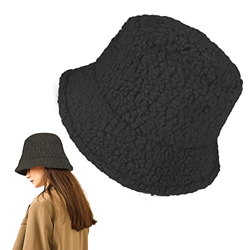 Lusofie Cozy Winter Bucket Hat - Black