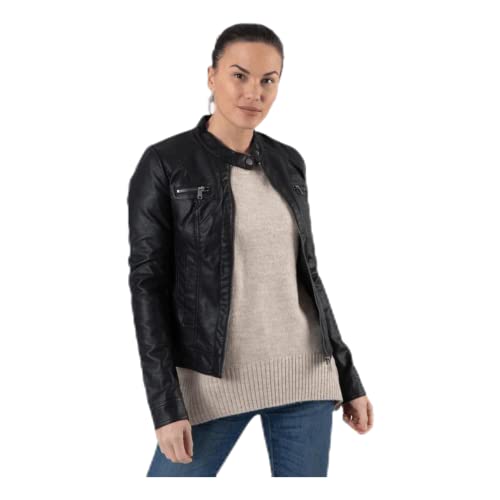 ONLY BANDIT PU BIKER NOOS, Women's Leather, Black (Black C-N10), 8 UK (36 EU)