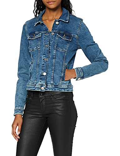 ONLY NOS Women's Onltia Dnm Jacket Bb Mb Bex02 Noos, Blue (Medium Blue Denim), 12 (Manufacture Size: 40)