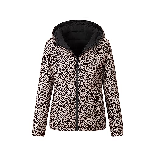 Vibes Womens Jacket Padded Hodded Coat Double sided Ladies Top Puffer Ladies Jackets with zipper (as8, alpha, m, regular, regular, Black)