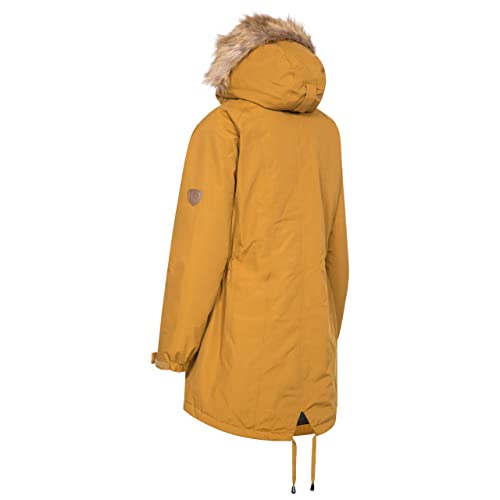 Trespass Celebrity, Golden Brown, XL, Warm Waterproof Jacket with Removable Hood for Ladies, Brown, X-Large