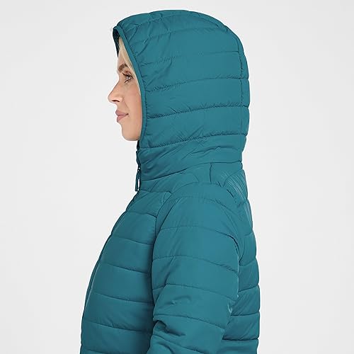 Peter Storm Women's Blisco II Insulated Jacket with Hood and 2 Pockets, Water Repellent and Lightweight Women's Jacket (14, Teal)
