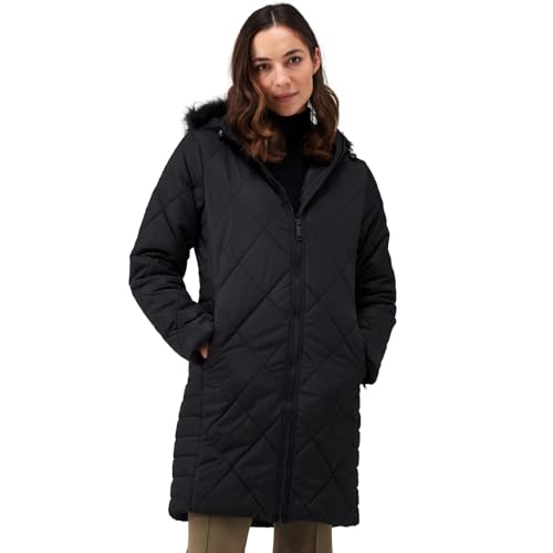 Regatta Womens Fritha II Insulated Parka Jacket - Black - 14