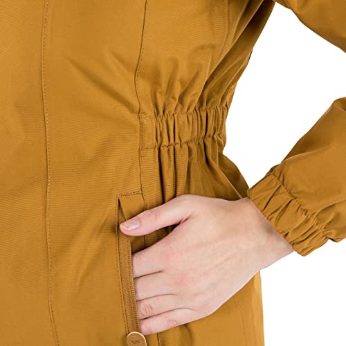 Trespass Celebrity, Golden Brown, XL, Warm Waterproof Jacket with Removable Hood for Ladies, Brown, X-Large