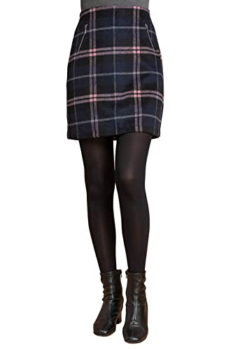 Women's A-Line Check Mini Skirt