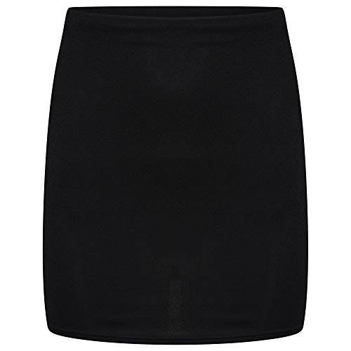 Scuba Mini Skirt: Vintage Black Retro Fashion
