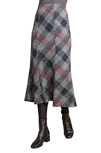 Grey Blush Roman Originals Fluted Skirt - Size 14