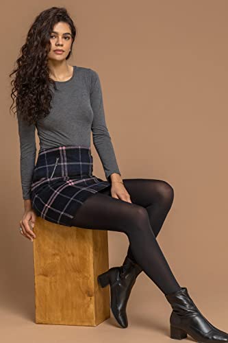 Women's A-Line Check Mini Skirt