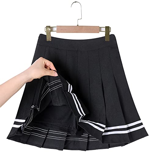 Vintage Pleated Skater School Skirt - Women/Girls