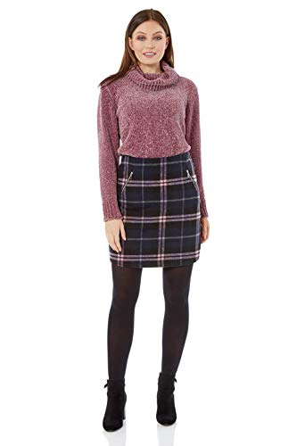 Women's A-Line Check Mini Skirt