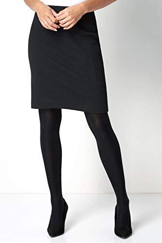 Vintage Black Bodycon Knee Length Skirt - Size 12