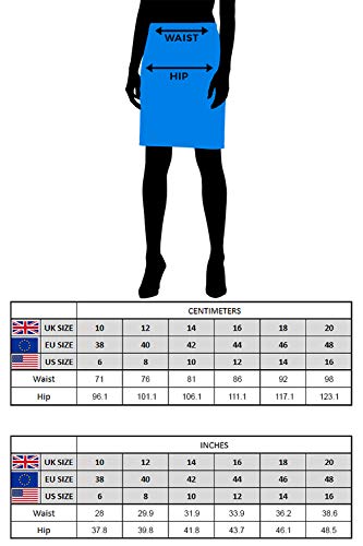 Vintage Black Bodycon Knee Length Skirt - Size 12