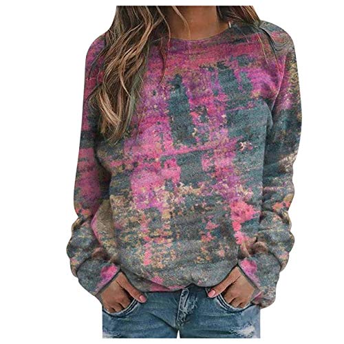Retro Tie Dye Sweatshirt in Pink (Size M)