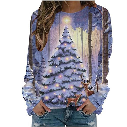 Retro Santa Graphic Sweater - Women's Christmas Sweatshirt