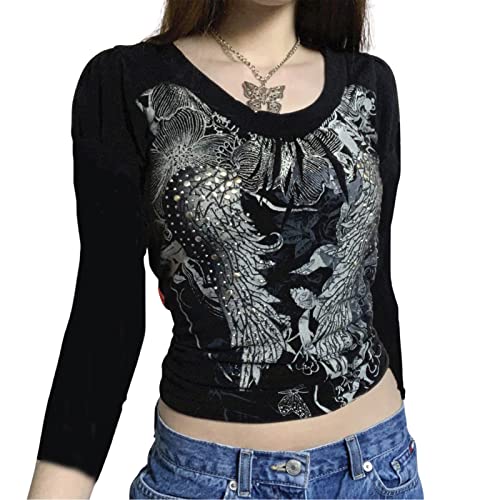 Vintage Retro Printed Long Sleeve Sweatshirts - Women's