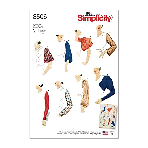 Vintage Simplicity Creative Pattern for Tops, Vest, Jackets