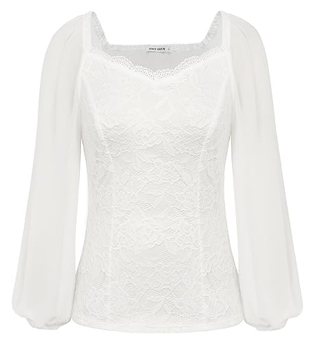 Elegant Vintage Lantern Sleeve Blouse - Size 18