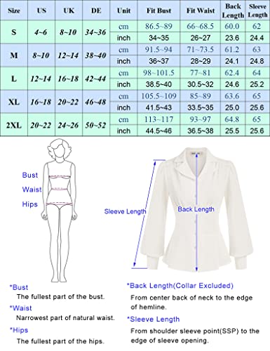 1950s Retro Black Long Sleeve Party Blouse