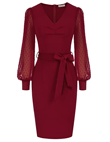 GRACE KARIN Retro V-Neck Tea Dance Prom Dress