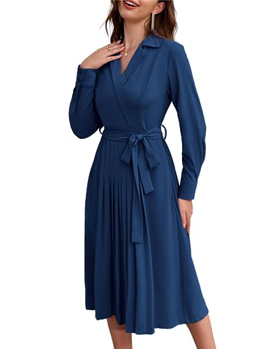 Vintage Navy Blue Grace Karin Midi Dress
