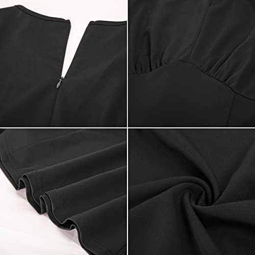 Belle Poque 1950s Retro Midi Dress for Women