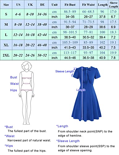 Belle Poque 1950s Retro Midi Dress for Women