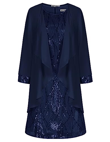 Sparkling Retro Bodycon Dress with Matching Jacket