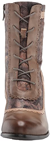 Vintage Olive Multi Floral Ankle Boot, Women's 7.5-8