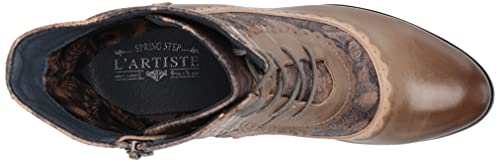 Vintage Olive Multi Floral Ankle Boot, Women's 7.5-8