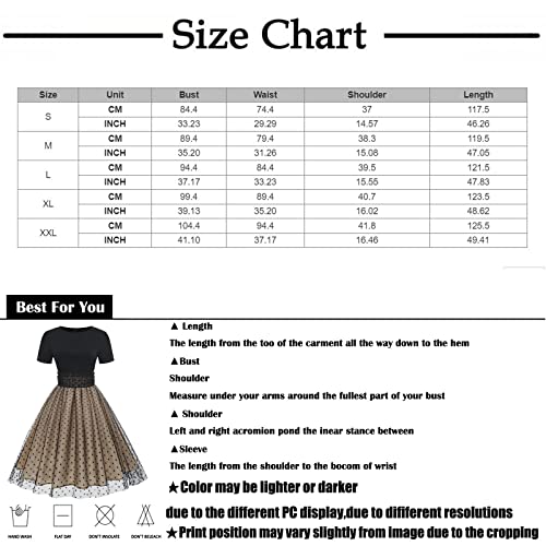 1940s Rockabilly Retro Hepburn Style A-Line Dresses for Women