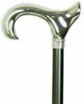 Classic Antique Cane with Silver Brass Handle