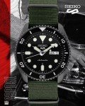 Seiko 5 Sports Men's Green Stainless Steel Watch