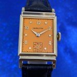 1949 Vintage Hamilton Franklin Orange Dial Watch