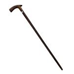 Vintage Solid Wood Cane Walking Stick - 34.5”
