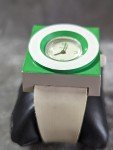 Mid Century Modern Wind Up White/Green Watch