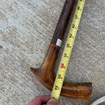 Vintage Solid Wood Cane Walking Stick - 34.5”