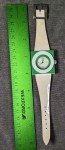 Mid Century Modern Wind Up White/Green Watch