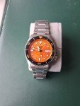 Seiko 5 Automatic Sport Watch - Orange Day-Date