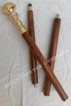 Vintage Direwolf Walking Cane - Elegant Wooden Stick