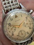 40s Swiss Juvenia Pilot Chronograph - Gilt Gold