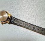 Vintage Ladies Watch with Diamond Chip - Black Band